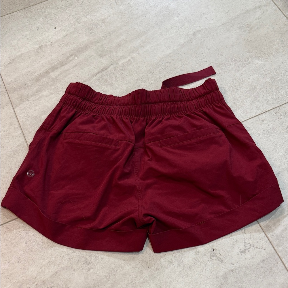 lululemon athletica Dark Red Athletic Shorts